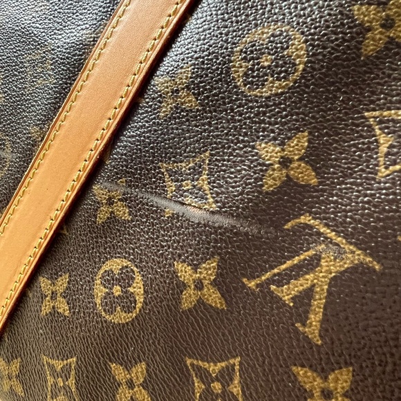 Auth Louis Vuitton Monogram Keepall Bandouliere 60 Boston Travel Bag M41412 - Picture 10 of 13